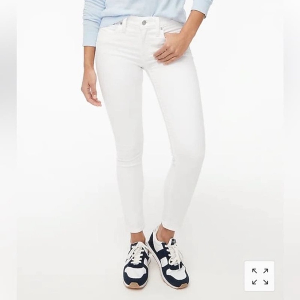 J Crew Factory Women’s Skinny Stretch White Denim